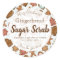 Gingerbread Scented Christmas Sugar Scrub Labels