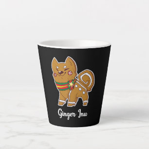 Gingerbread shiba inu Dog gift for christmas Latte Mug