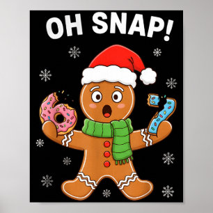 Gingerbread Six Seven 67 Bruh 6 7 Christmas Girl B Poster