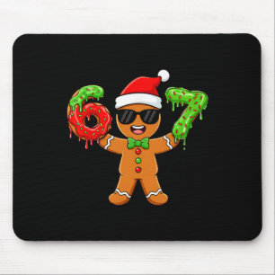 Gingerbread Six Seven 67 Meme 6 7 Funny Christmas Mouse Mat