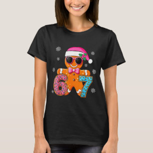 Gingerbread Six Seven 67 Meme 6 7 Funny Christmas  T-Shirt