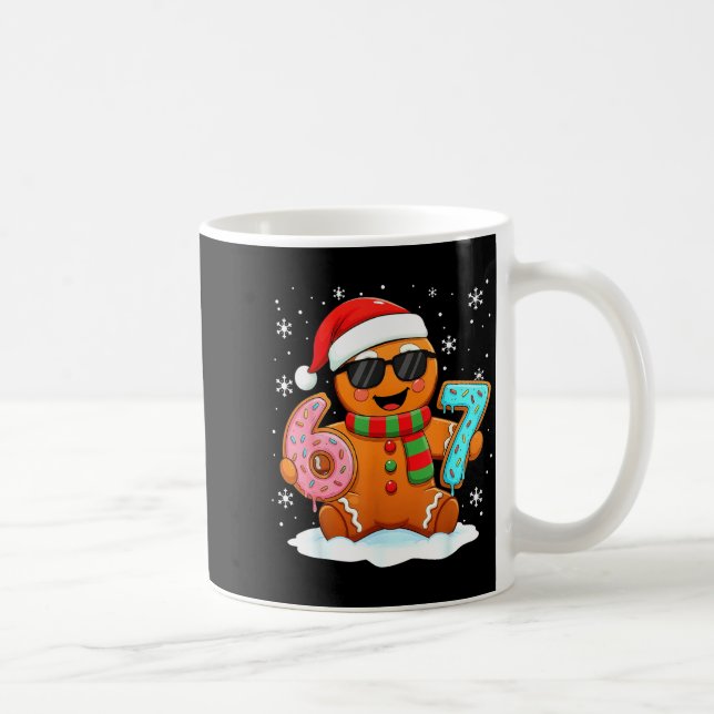 Gingerbread Six Seven Bruh Funny Christmas Meme Si Coffee Mug (Right)