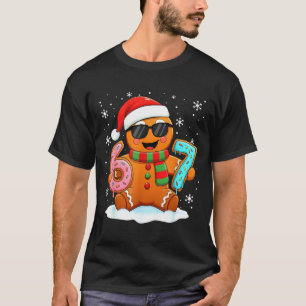 Gingerbread Six Seven Bruh Funny Christmas Meme Si T-Shirt