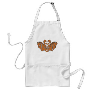 Gingerbread Skeleton Bat Standard Apron