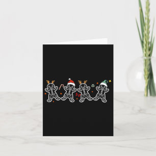 Gingerbread Skeleton Christmas Radiology Shir Xray Card