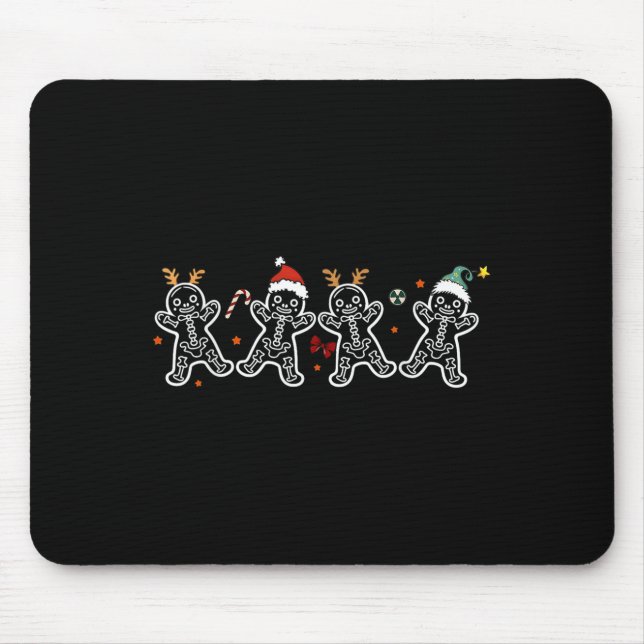 Gingerbread Skeleton Christmas Radiology Shir Xray Mouse Mat (Front)