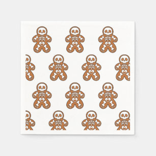 Gingerbread Skeleton Man Napkin