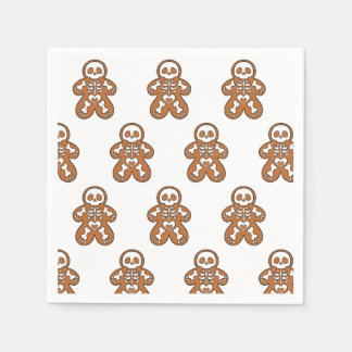 Gingerbread Skeleton Man Napkin