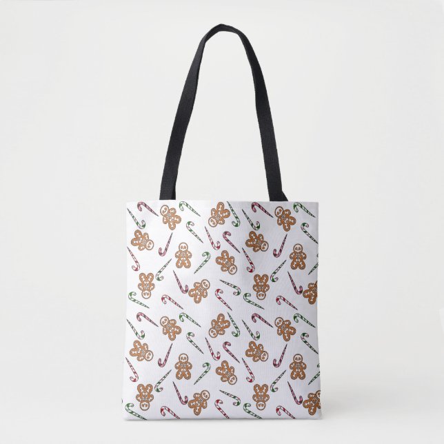 Gingerbread Skeleton Man Tote Bag (Front)