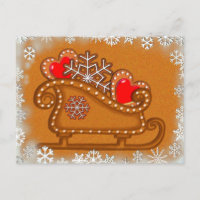 GINGERBREAD SLEIGH & COOKIES by SHARON SHARPE