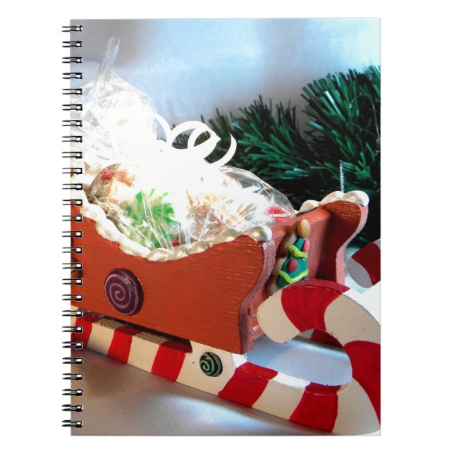 Gingerbread Sleigh I Notebook (Front)