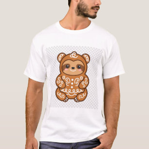 Gingerbread Sloth Christmas T-Shirt