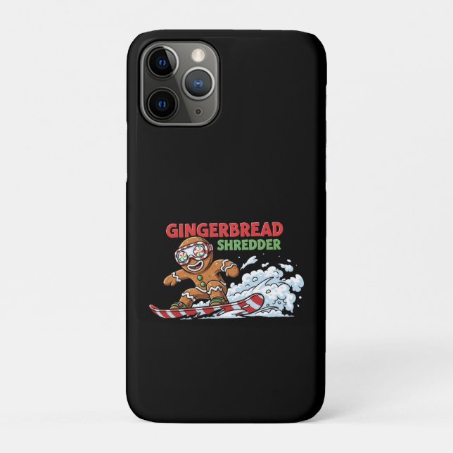 Gingerbread Snowboarder Case-Mate iPhone Case (Back)