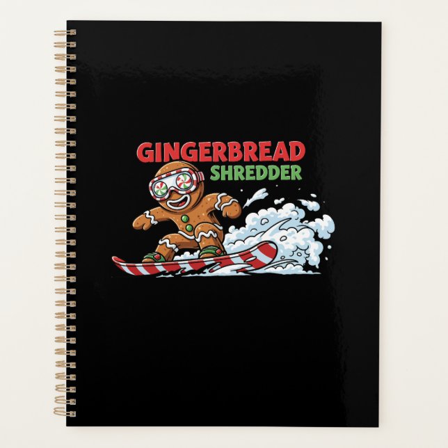 Gingerbread Snowboarder Planner (Front)