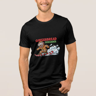Gingerbread Snowboarder Tri-Blend Shirt