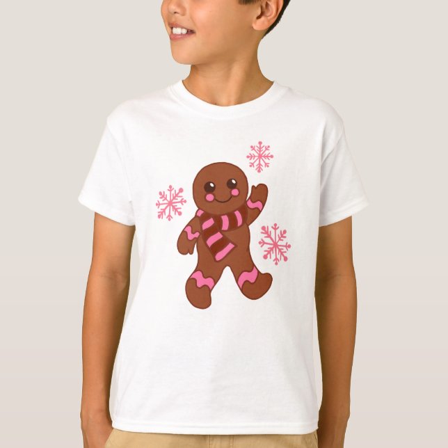 Gingerbread Snowflake T-Shirt (Front)