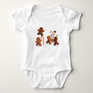 Gingerbread Snowman Baby Bodysuit