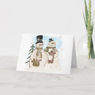 GINGERBREAD SNOWMAN HOLIDAY CARD