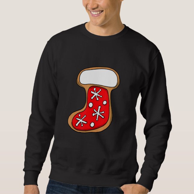 Gingerbread Socks Funny Cookies Baking Christmas C Sweatshirt (Front)