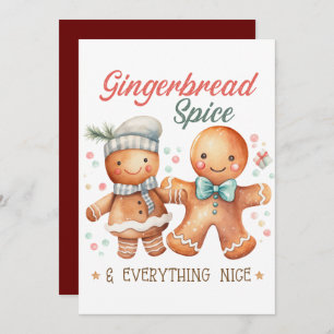 Gingerbread Spice and Everything Nice Invitation