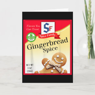 Gingerbread Spice Group Costume Family Matching Ou Card