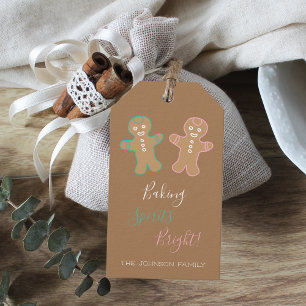 Gingerbread Spirits Bright Gift Tags