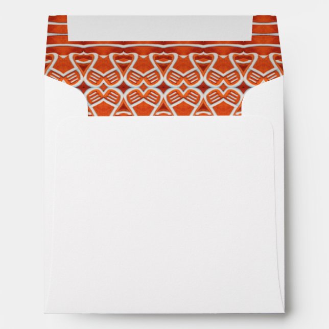 GINGERBREAD Square Envelope  (Back (Bottom))