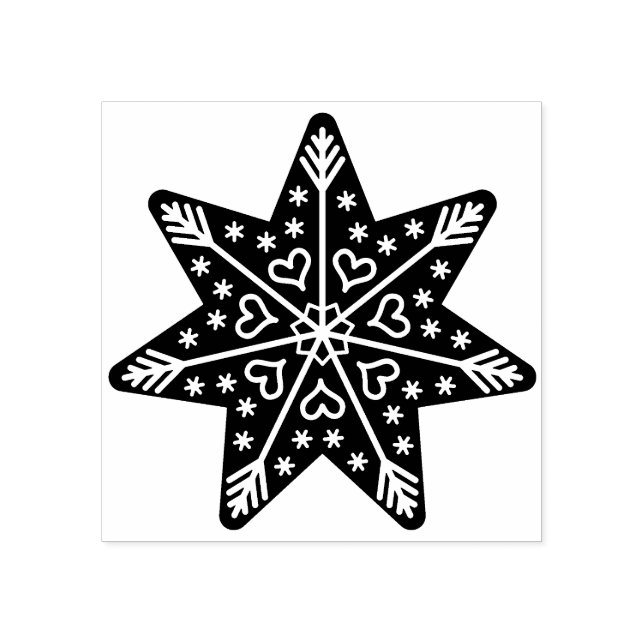 gingerbread star art stamp (Imprint)