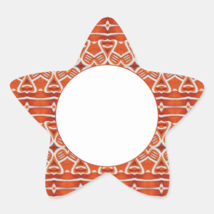 GINGERBREAD Star Matte Stickers
