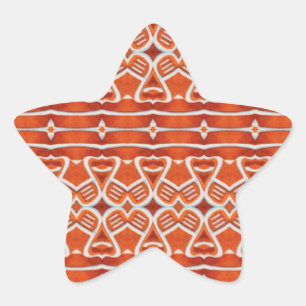 GINGERBREAD Star Stickers