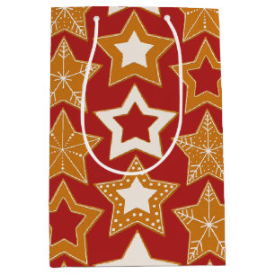 Gingerbread Stars (Christmas) Gift Bag