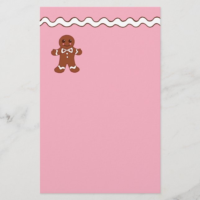 Gingerbread Stationery (Front)