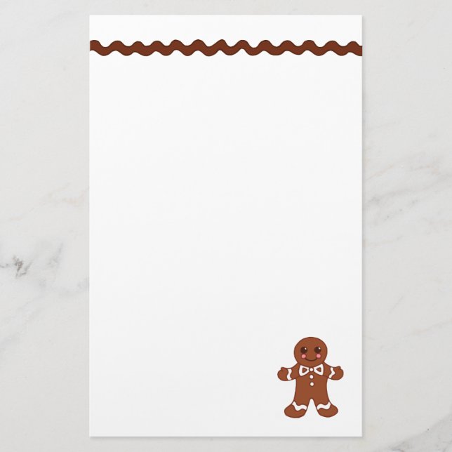 Gingerbread Stationery (Front)