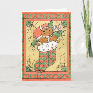 Gingerbread Stocking Card