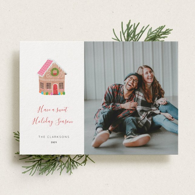 Gingerbread Street Holiday Photo Card (Creator Uploaded)