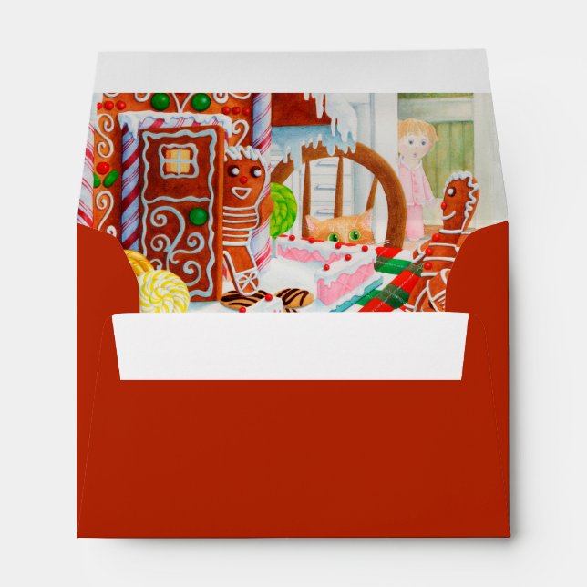 GINGERBREAD SURPRISE A6 Envelope II (4x6 cards) (Back (Bottom))