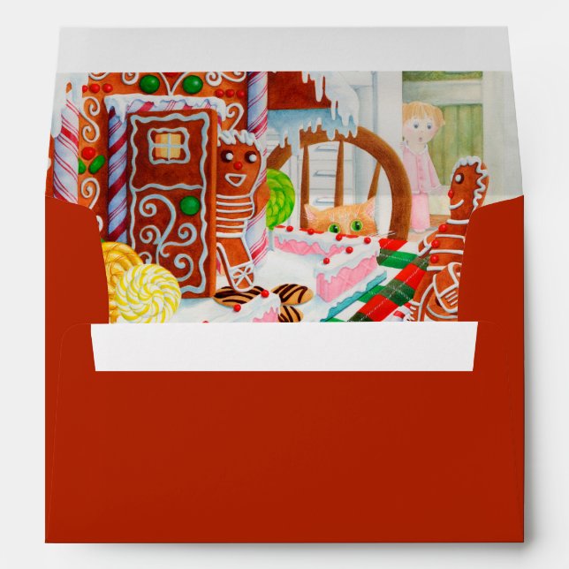 GINGERBREAD SURPRISE A7 Envelope II (5x7 cards) (Back (Bottom))
