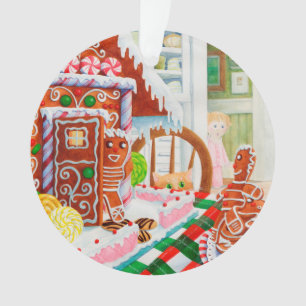 GINGERBREAD SURPRISE Acrylic Circle Ornament