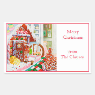 GINGERBREAD SURPRISE Rectangle Envelope Seals