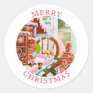 GINGERBREAD SURPRISE Small Round Envelope Seals