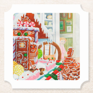 GINGERBREAD SURPRISE Ticket Paper Coasters