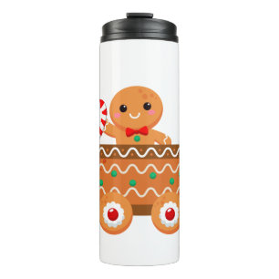 Gingerbread Train Thermal Tumbler