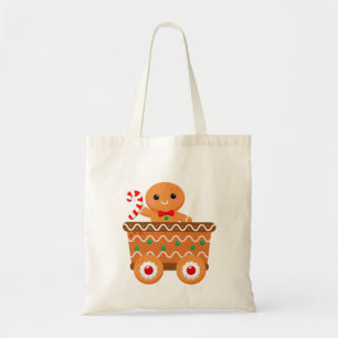 Gingerbread Train Tote Bag