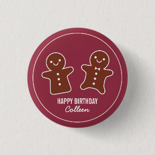 Gingerbread Treats 3 Cm Round Badge