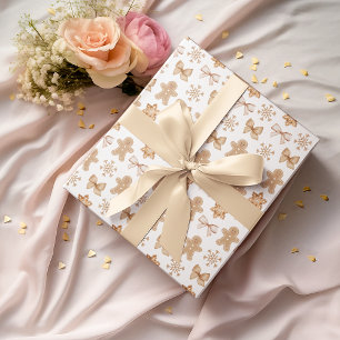 Gingerbread Unique Christmas Gift Wrapping Paper