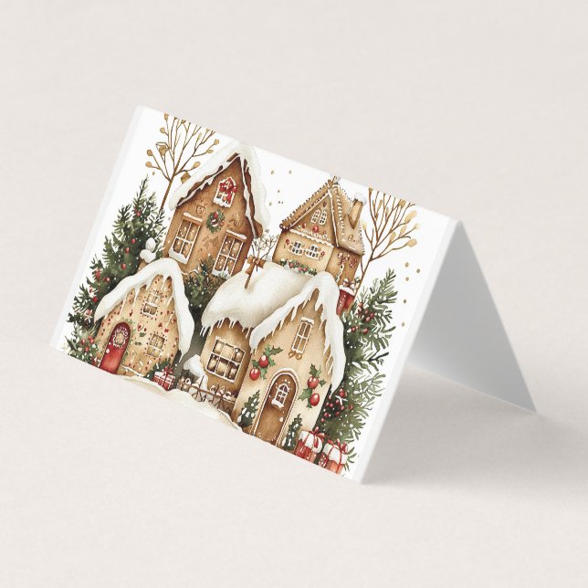 Gingerbread Village Business Card (Front)