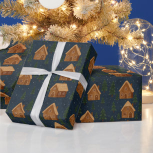 Gingerbread Village Christmas Wrapping Paper