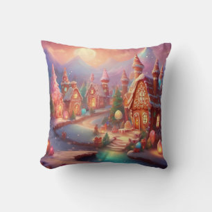 Gingerbread Village Cushion