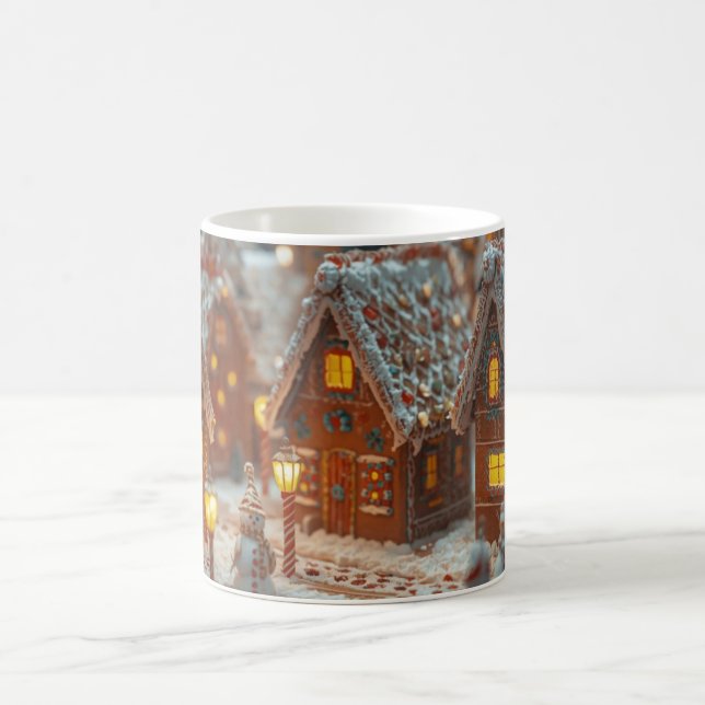 “Gingerbread Village Glow Mug” Coffee Mug (Center)