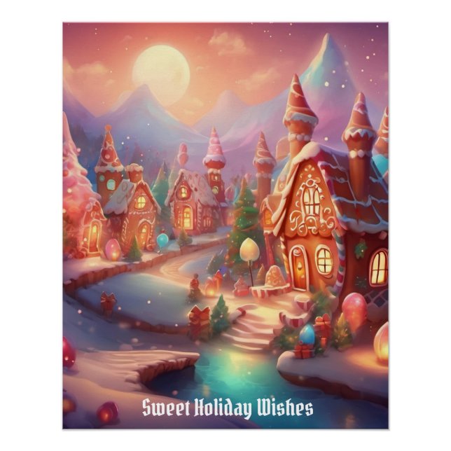 Gingerbread Village Poster (Front)